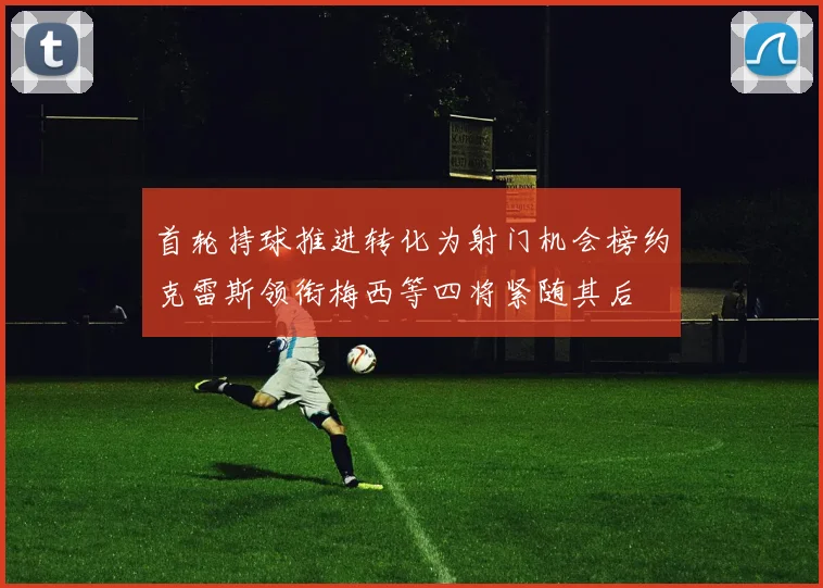 首轮持球推进转化为射门机会榜约克雷斯领衔梅西等四将紧随其后